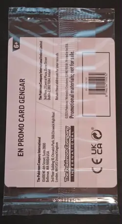 Gengar - 050/088 - EB Games Stamp - Pokemon Card - SEALED - Image 2