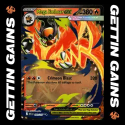 Mega Emboar ex - 031/217 - Double Rare - Ascended Heroes - Pokemon Card - NM/M - Image 1