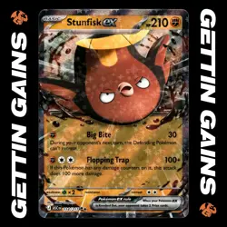 Stunfisk ex - 114/217 - Double Rare - Ascended Heroes - Pokemon Card - NM/M - Image 1