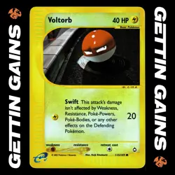 Voltorb - 115/147 - Reverse Holo - Aquapolis - Pokemon Card - HP - Image 1