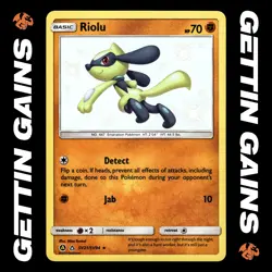 Riolu - SV21/SV94 - Baby Shiny - Hidden Fates - Pokemon Card - NM/M - Image 1