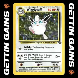 Wigglytuff - 16/64 - Holo Rare - Jungle - Pokemon Card - MP - Image 1