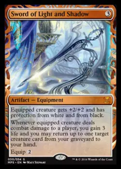1x Sword of Light and Shadow - Foil NM-Mint, English Kaladesh Masterpieces MTG M - Image 1