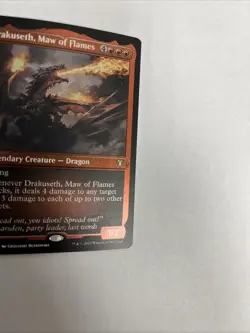 Drakuseth Maw Of Flames Foil Etched Card #0535 MTG LP - Image 2