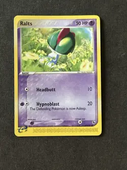 Ralts 67/109 EX Ruby & Sapphire E-reader Pokemon Card VLP - Image 1