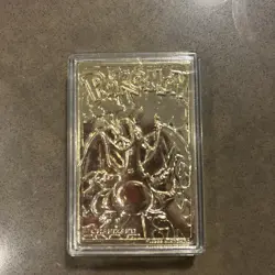 1999 Burger King Pokemon Charizard Nintendo 23K Gold Plated Trading Card - Image 1