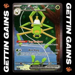 Spidops ex - 243/198 - SIR - Scarlet & Violet Base - Pokemon Card - NM/M - Image 1