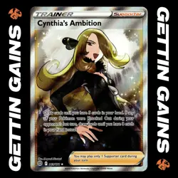Cynthia's Ambition - 169/172 - Ultra Rare - Brilliant Stars - Pokemon - NM/M - Image 1