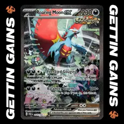 Roaring Moon ex - 251/182 - SIR - Paradox Rift - Pokemon Card - LP - Image 1