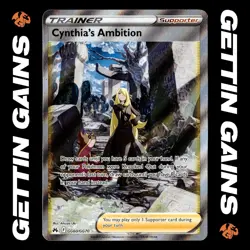 Cynthia's Ambition - GG60/GG70 - Ultra Rare - Crown Zenith - Pokemon Card - NM/M - Image 1
