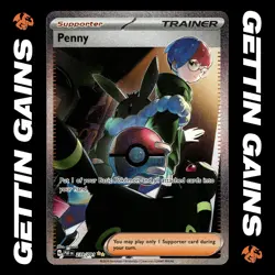 Penny - 239/091 - SIR - Paldean Fates - Pokemon Card - NM/M - Image 1