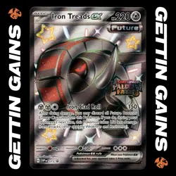 Iron Treads ex - SVP 073 - Black Star Promo - Paldean Fates Stamp - NM/M - Image 1
