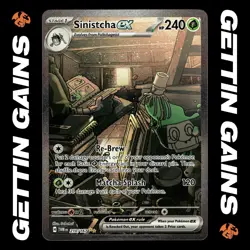Sinistcha ex - 210/167 - SIR - Twilight Masquerade - Pokemon Card - NM/M - Image 1