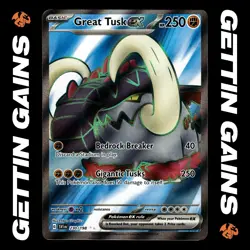 Great Tusk ex - 230/198 - Ultra Rare - Scarlet & Violet Base - Pokemon - NM/M - Image 1