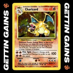 Charizard - 4/102 - Holo Rare - Base Set Unlimited - Pokemon Card - LP - Image 1