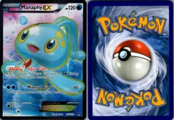 Manaphy EX 116/122 Ultra Rare BREAKpoint Pokemon Near Mint - Image 1