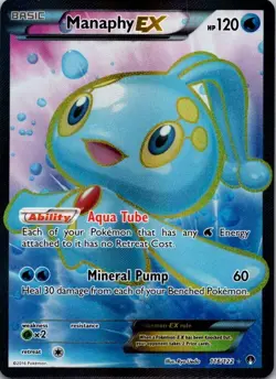 Manaphy EX 116/122 Ultra Rare BREAKpoint Pokemon Near Mint - Image 2