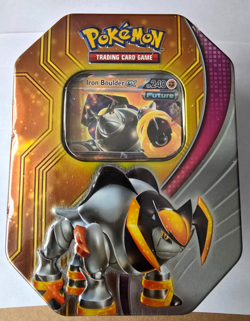 Pokemon Paradox Destinies Iron Boulder tin, sealed - Image 1