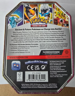Pokemon Paradox Destinies Iron Boulder tin, sealed - Image 4