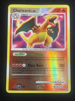 Pokemon Charizard Reverse Holo Rare Secret Wonders 3/132 MP - Image 1