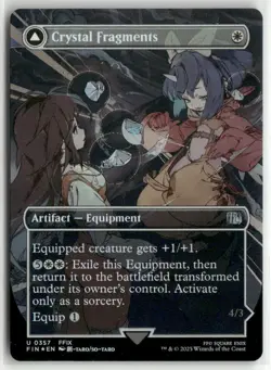 Crystal Fragments Borderless FOIL - FINAL FANTASY MTG NM - Image 1