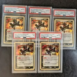 2021 Pokemon Greninja-Gold Star Celebrations Elt. Trainer Box PSA 8 & 7 Lot of 5 - Image 1