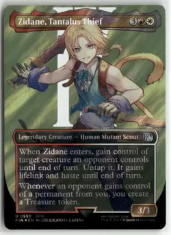 Zidane, Tantalus Thief Borderless Surge FOIL - FINAL FANTASY MTG NM - Image 1