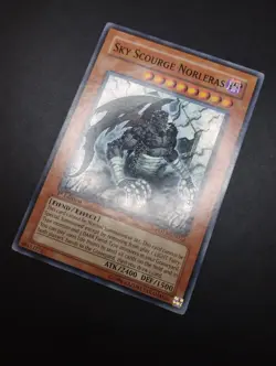 YUGIOH 2007 | SKY SCOURGE NORLERAS | FOTB-EN022 | 1ST EDITION | PRINT ERROR | NM - Image 3