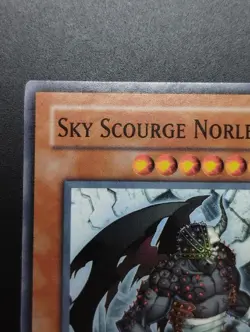 YUGIOH 2007 | SKY SCOURGE NORLERAS | FOTB-EN022 | 1ST EDITION | PRINT ERROR | NM - Image 4