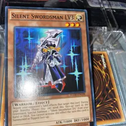 Yugioh! Silent Swordsman LV3 YGLD-ENC08 - Image 2