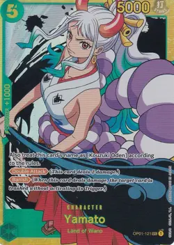 Foil Yamato OP01-121 SEC Romance Dawn One Piece TCG - Image 1