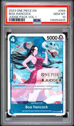 2023 ONE PIECE JUDGE PACK VOLUME 1 059 BOA HANCOCK PSA 10 GEM MINT - Image 1