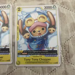 2x Tony Tony.Chopper OP07-103 One Piece Stamped Pre-Release NM Rare - Image 2