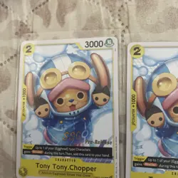 2x Tony Tony.Chopper OP07-103 One Piece Stamped Pre-Release NM Rare - Image 3