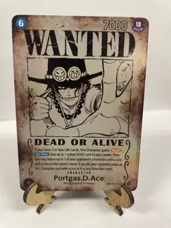 One Piece Carrying On His Will Portgas D Ace OP13-119 Wanted Poster - Image 1