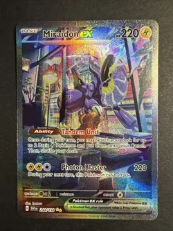 Miraidon ex 244/198 Scarlet & Violet Base Special Illustration Rare Pokemon NM - Image 1
