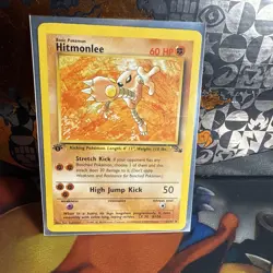 1999 Pokemon Fossil 1st Edition Hitmonlee #22/62 - Image 2