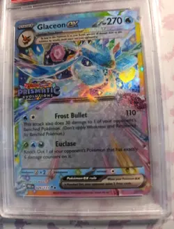 Pokemon Glaceon ex Prismatic Evolutions Surprise Box Promo #026 PSA 10 Gem Mint! - Image 5