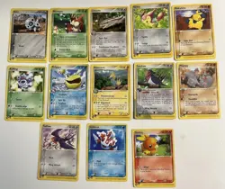 Lot of E Series Ruby And Sapphire Pokemon Mid Era 13 Cards - Image 1