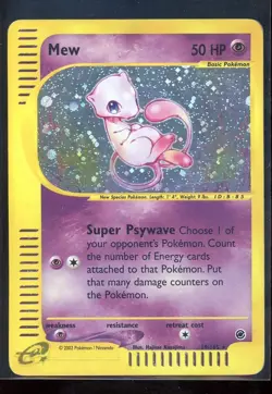 2002 Mew - 19/165 - Pokemon Expedition Holo Rare Card [MP] - Image 1