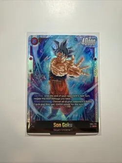 Bandai Dragon Ball Super Card Game Son Goku SCR FB04-129 Battle Foil English - Image 1