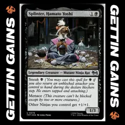Splinter, Hamato Yoshi - 0079 - UC - Foil - TMNT - MTG - NM/M - Image 1