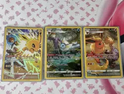 Pokemon TCG Blue’s Eeveelutions Brilliant Stars Trainer Gallery Set TG01TG02TG03 - Image 1
