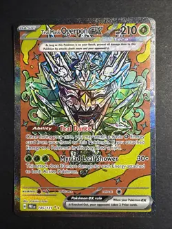Teal Mask Ogerpon ex 145/131 SV Prismatic Evolutions SIR Pokemon Card - Image 1