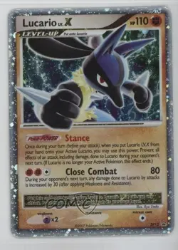 Lucario LvX (Holo) Pokemon Diamond & Pearl Black Star Promo #DP12 2007 - Image 1