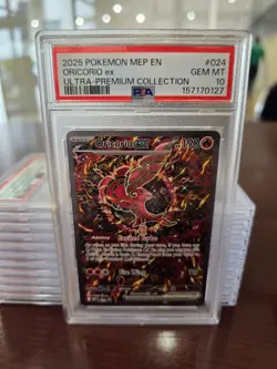 2025 POKEMON MEP EN-ME ULTRA-PREMIUM COLLECTION #024 ORICORIO EX PSA 10 - Image 1