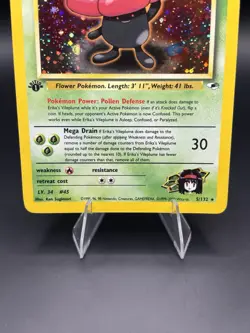 Erika's Vileplume 5/132 1st Edition Gym Heroes Pokemon TCG WOTC Vintage - MP - Image 3