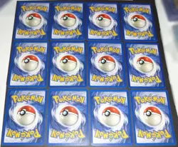 12 Card Lot Vintage Base Set Unlimited Classic Starter Pokemon Rare Trainer - Image 2