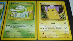 12 Card Lot Vintage Base Set Unlimited Classic Starter Pokemon Rare Trainer - Image 5