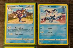 4x Galarian Mr. Rime 035/163 & 3x Mr. Mime 034/163 Pokemon card Battle Styles NM - Image 2